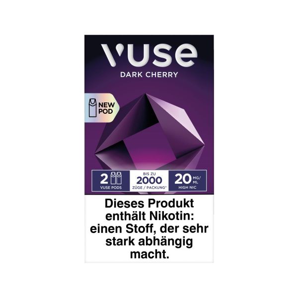 Vuse Pod Dark Cherry 20mg Nikotin 2ml (2 Stück)