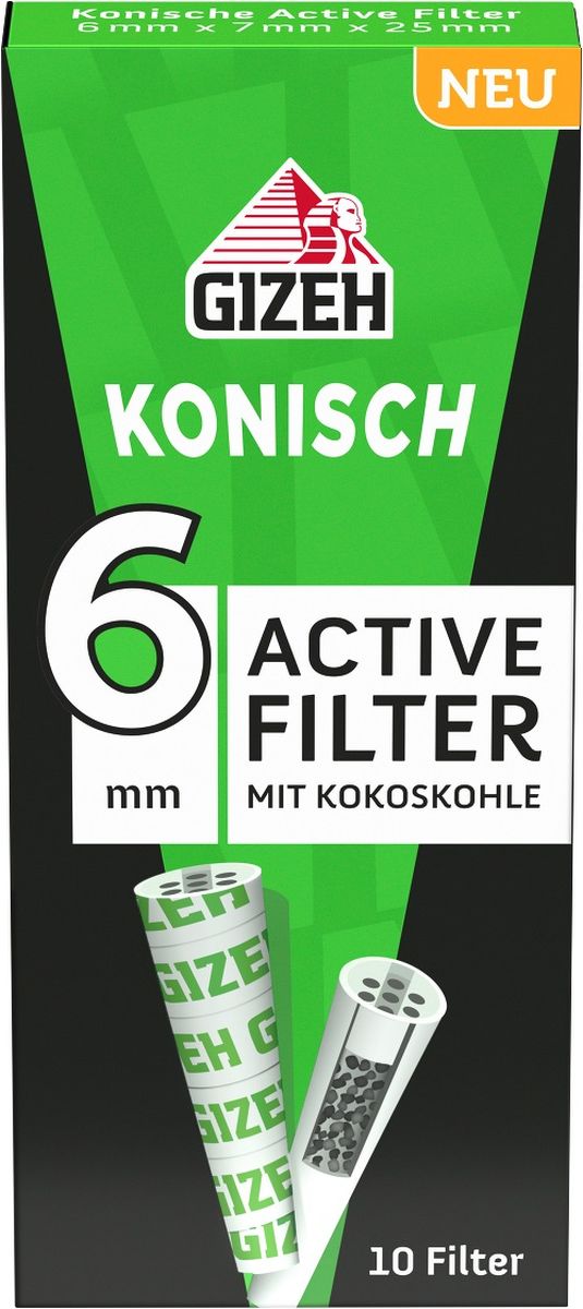▷Gizeh Active Filter konisch 6mm