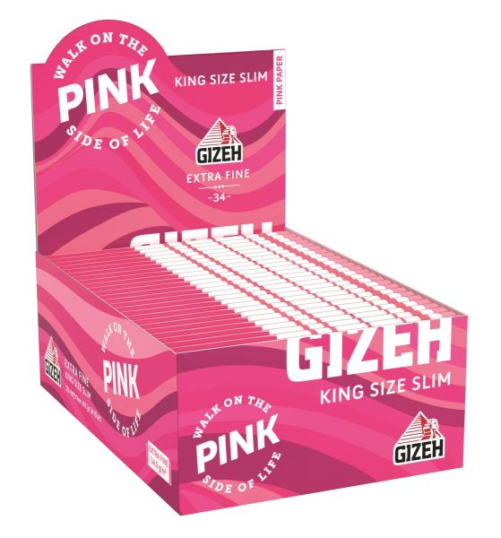 Gizeh All Pink King Size Slim (50 x 34 Stück)