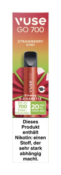 Vuse GO 700 Strawberry Kiwi Einweg E-Zigarette 20mg (1 Stück)