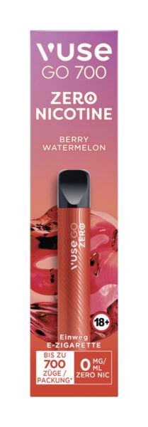 Vuse GO 700 Berry Watermelon Einweg E-Zigarette 0mg (1 Stück)