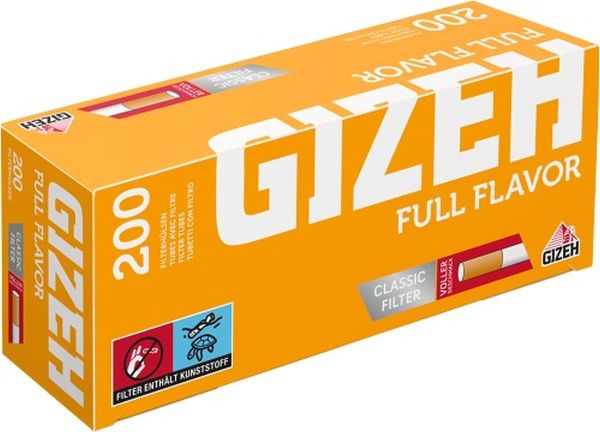 Gizeh Full Flavor gelb Zigarettenhülsen (5 x 200 Stück)