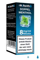 NikoLiquids Doppel Menthol eLiquid 8mg Nikotin/ml (10 ml)